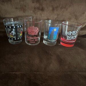 Lot of 4 Shot Glasses